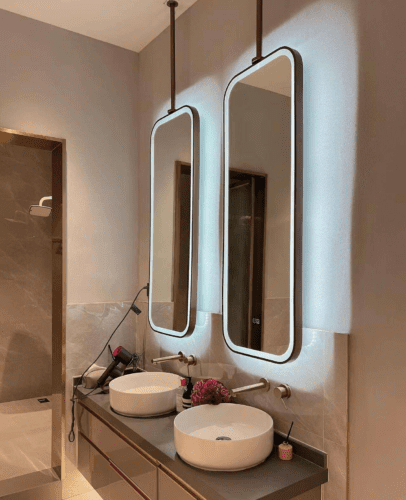 Double Sided Rectangle Design Hanging Mirror photo review