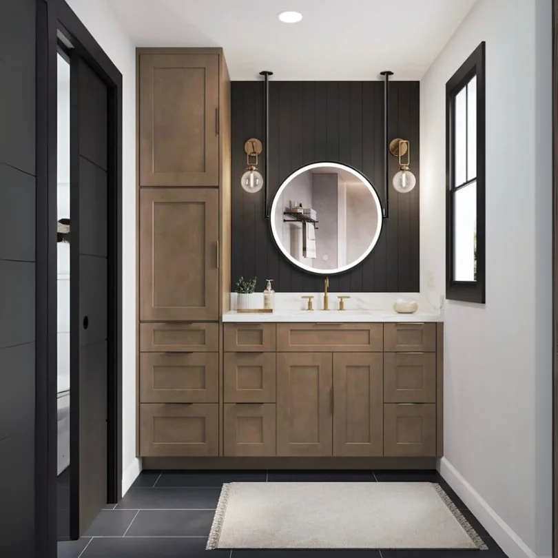 Premium Hanging Round Double Sided LED Mirror