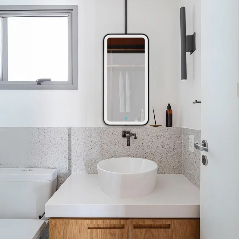 Best Single Sided LED Rectangle Hanging Mirror