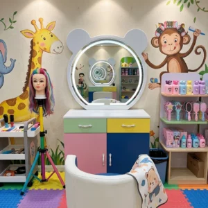 Kids Beauty Salon Mickey Mirror Station