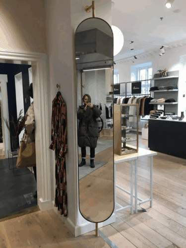 Luxury Long Oval Hanging Hotel LED Mirror photo review