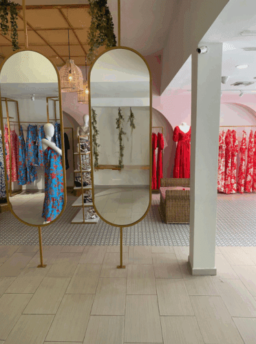 Luxury Long Oval Hanging Hotel LED Mirror photo review