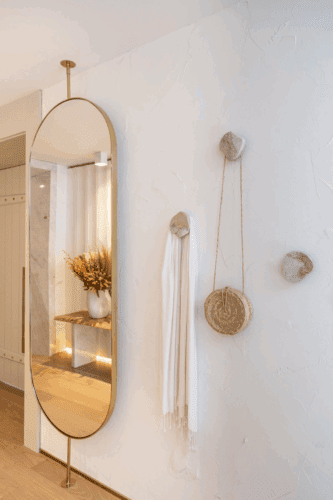 Luxury Long Oval Hanging Hotel LED Mirror photo review