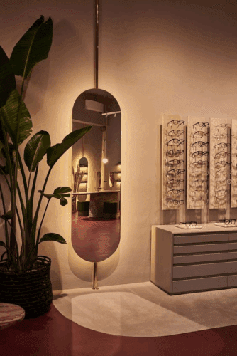 Luxury Long Oval Hanging Hotel LED Mirror photo review