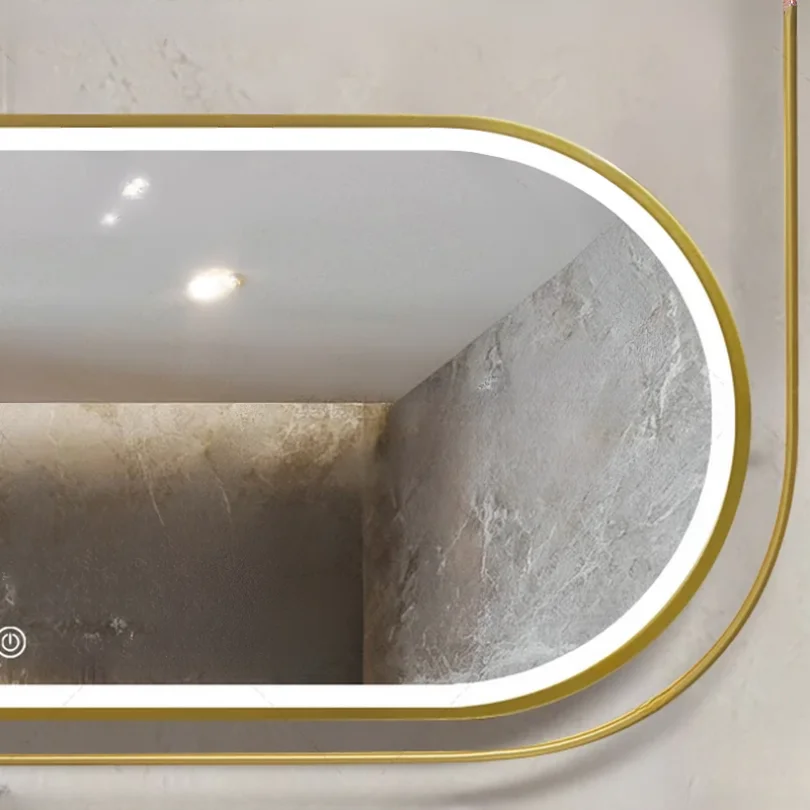 Compact Horizontal Sunshine Hanging LED Mirror