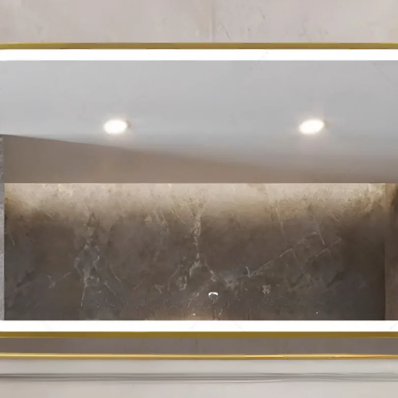 Elegant Horizontal Sunshine Hanging LED Mirror