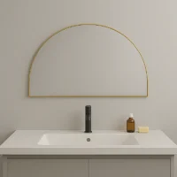 Luxe Arch Half Moon Vanity Mirror