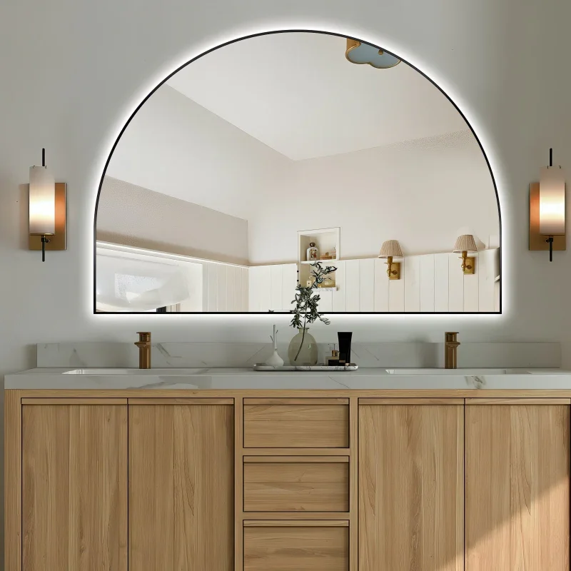 Chic Arch Half Moon Vanity Mirror