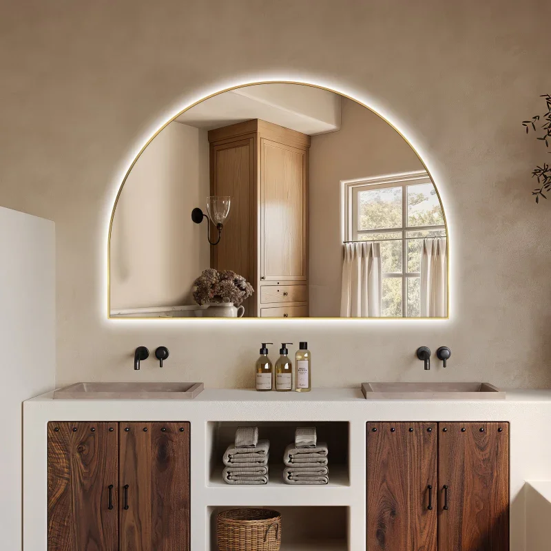 Modern Arch Half Moon Vanity Mirror