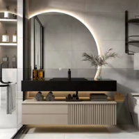 Smart LED Bathroom Vanity Moon Mirror