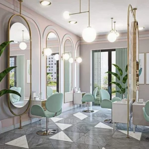 Luxury Oval Hair Salon Mirror