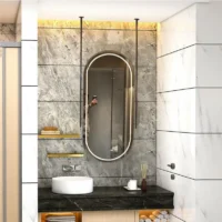 Stylish Single Sided Oval LED Mirror
