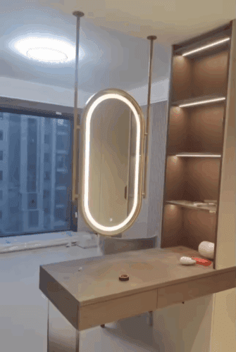 Single Sided Modern Oval LED Mirror photo review