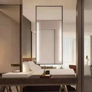 Vertical LED Strip Mirror