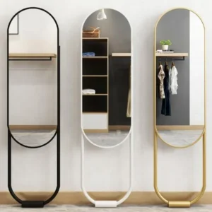 Minimalist Oval Standing Floor Mirror
