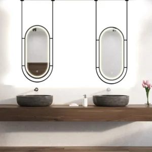 Infinity Luxury Oval LED Hanging Mirror