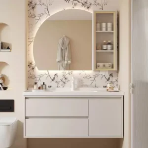 Luxury 4-6 Mirror & Bathroom Cabinet Set