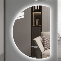 Bright Round LED Moon Mirror