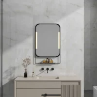 Rectangle Metal Framed LED Bathroom Mirror