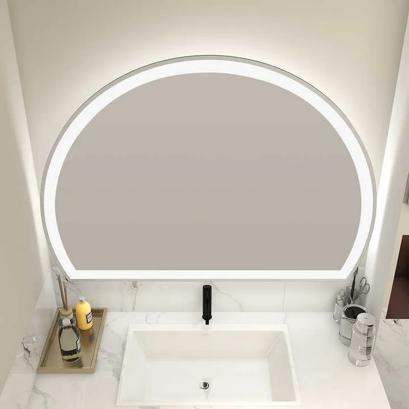 Supreme White Edge Half Moon Vanity Mirror