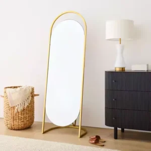 Luxury Farmhouse Oval Standing Floor Mirror
