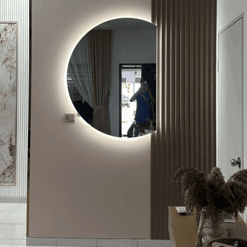 Classic Round LED 4/6 Moon Mirror photo review