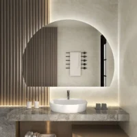 Exquisite Round LED Moon Mirror