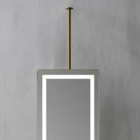 Elegant Rotatable Hanging LED Mirror