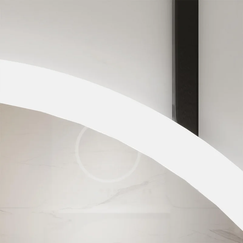 Luxury Single Sided LED Hanging Round Mirror