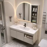 Timeless 4/6 Mirror With Bathroom Cabinet Set