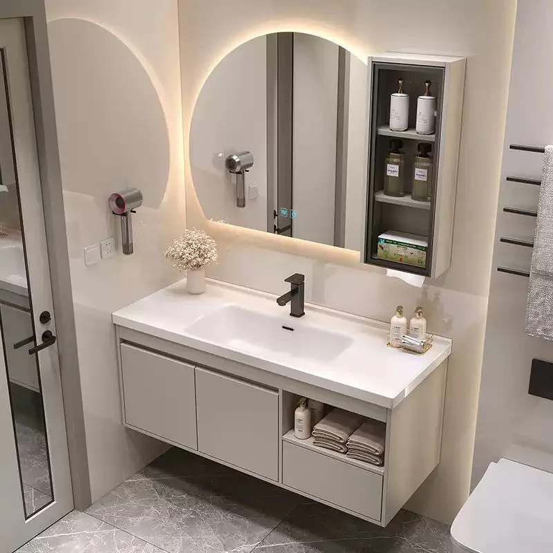 Timeless 4/6 Mirror With Bathroom Cabinet Set