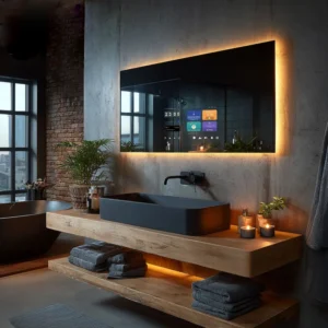 Bathroom TV LED Rectangle Smart Mirror