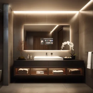 Minimalist TV LED Smart Design Vertical Mirror