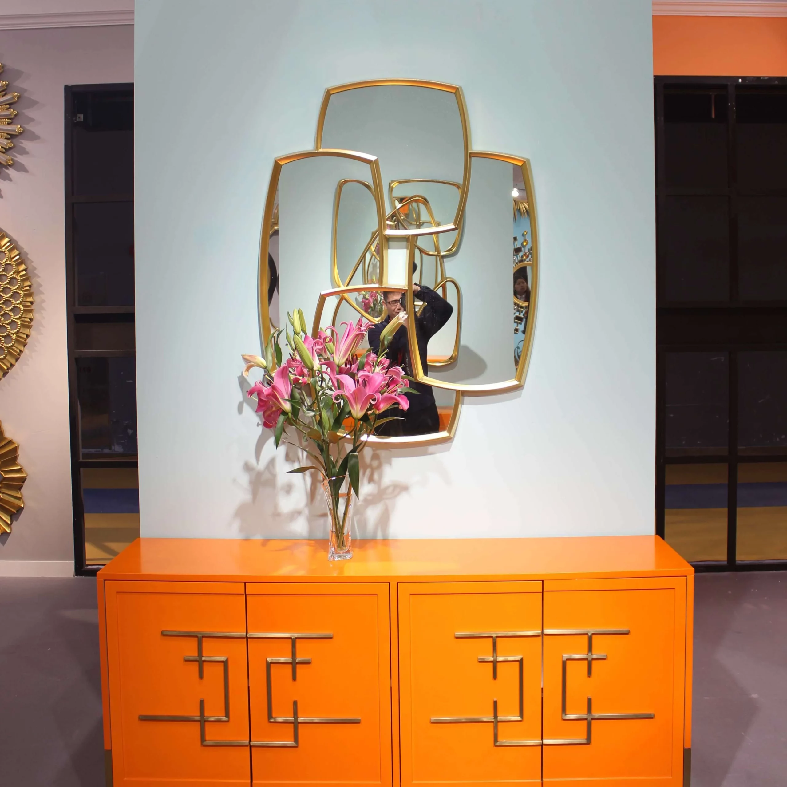 Irregular Design Entryway Mirror