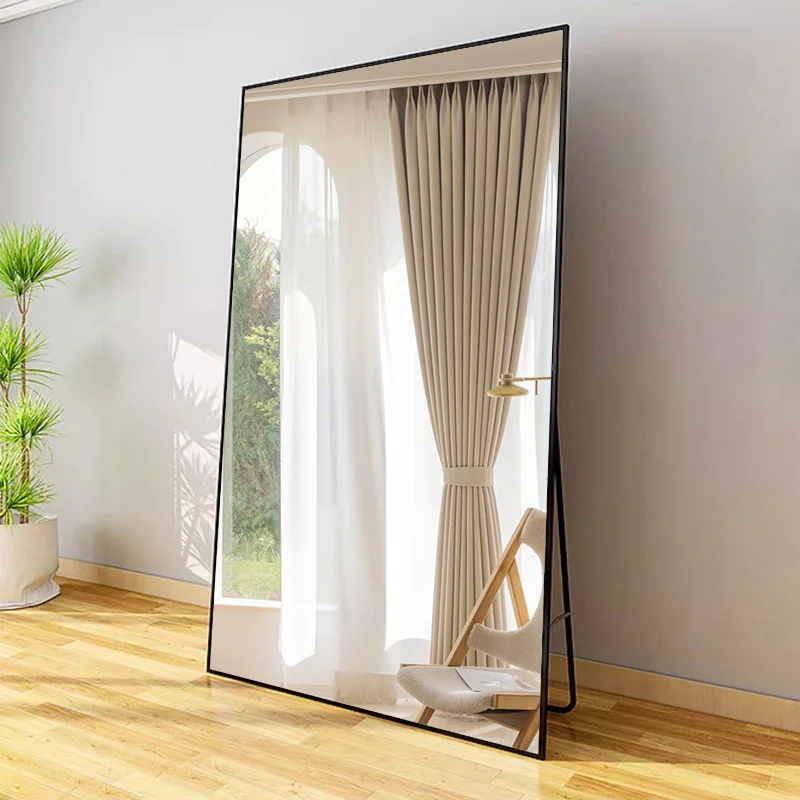 Polished Full-Length Rectangular Mirror