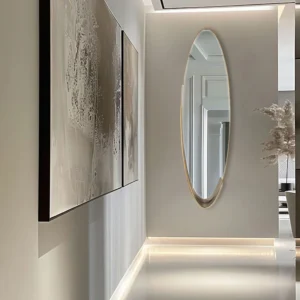 Luxury Oval Metal Curve For Entryway