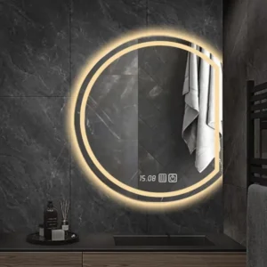 Organic Half Moon Front & Backlit Mirror