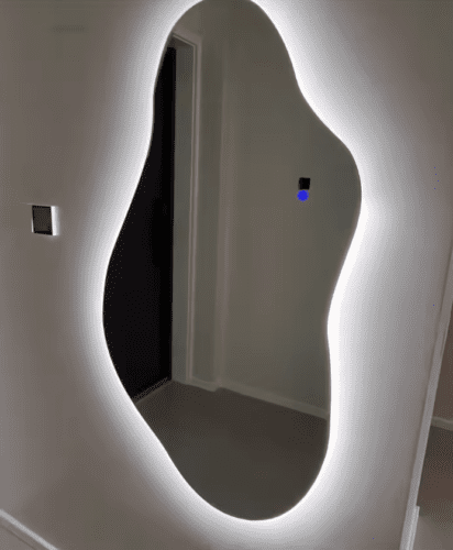 Elegant Japandi Organic Design Mirror photo review