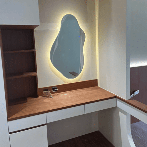 Elegant Japandi Organic Design Mirror photo review
