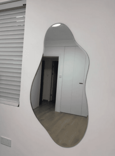 Elegant Japandi Organic Design Mirror photo review
