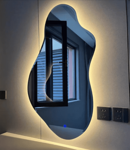 Elegant Japandi Organic Design Mirror photo review