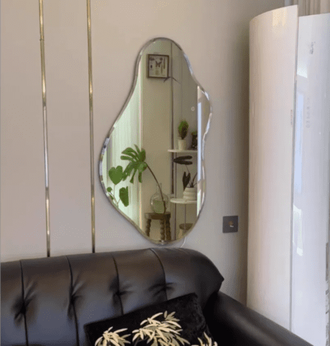 Elegant Japandi Organic Design Mirror photo review