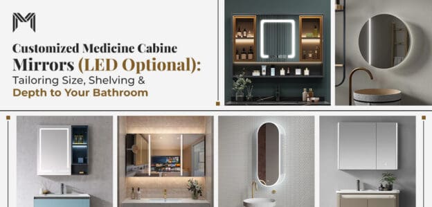 Customized LED Medicine Cabinet Mirror Ideas For Bathroom