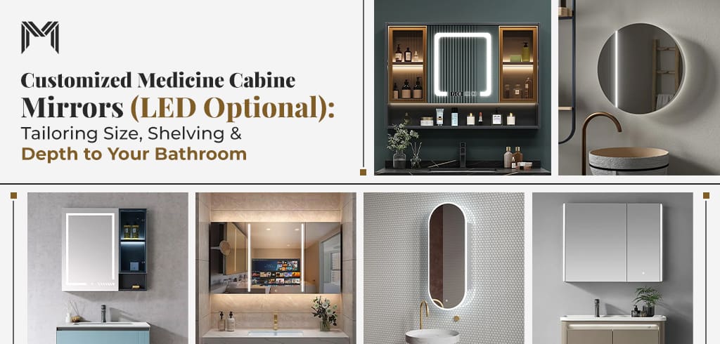 Customized LED Medicine Cabinet Mirror Ideas For Bathroom