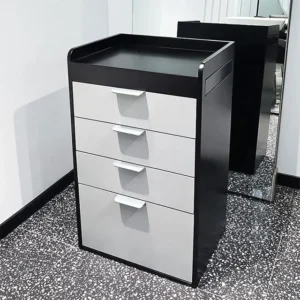 Black & White Styling Cabinet With Drawers