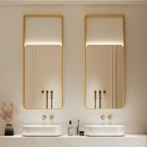 Minimalist Oasis Backlight Rectangular Mirror