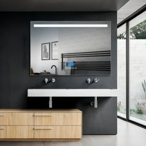 Luxury LED Strip Rectangle Wall Mirror