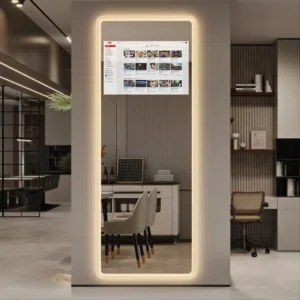 Rectangular Curved Edge Smart LED Mirror