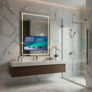 Luxury Vertical Minimalist LED TV Mirror