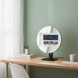 Vanity Makeup Mirror with Voice Control Speaker